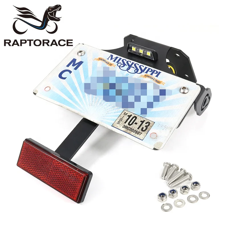 Raptorace подходит для YAMAHA MT-10 FZ-10 2017-2021 aftermarket алюминий номерной знак держатель предохранительный нейтрализатор хвост