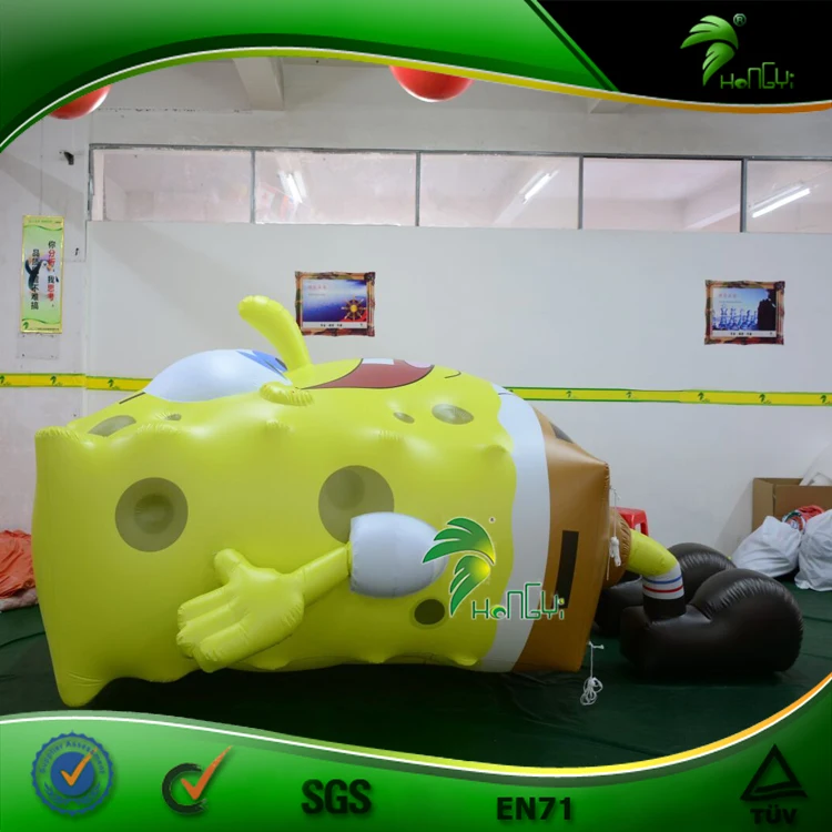 Custom Movie Character Spongebob Parade Balloon Inflatable Air Mascot Mega Inflatable Helium Balloon