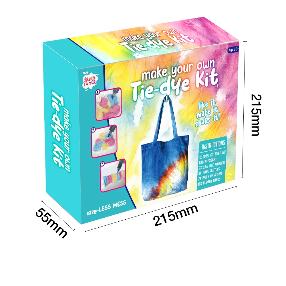 High Quality Onestep Dyes Tie Dye Paint Tote Bags 3 Color Diy Tie Dye