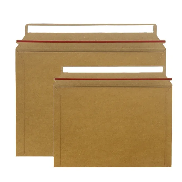 100% Recyclable Factory Craft Paper Envelope Courier Bag Custom Paper Mailing Bags Ready To Ship