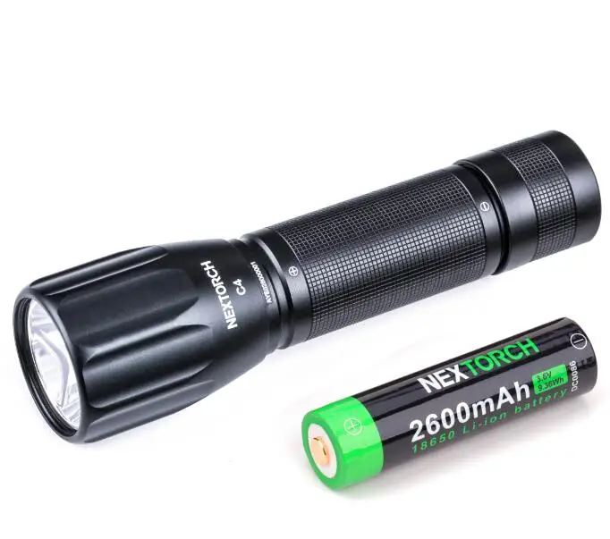 NEXTORCH C4 LED Waterproof Rechargeable 18650 Battery Flashlight 700 Lumen Led Rechargeable Torch Flashlight