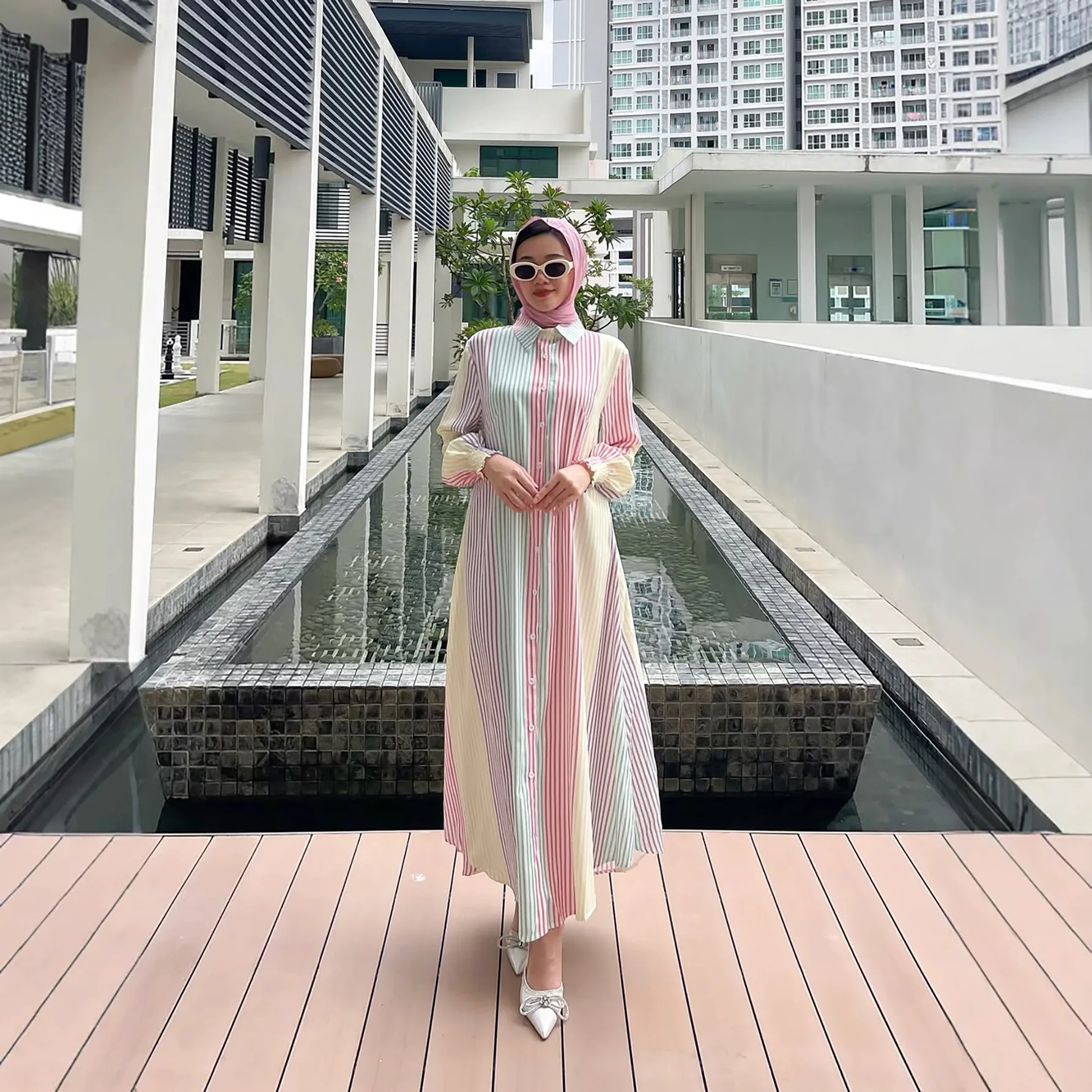 white dress halter Rinna Satin Maxi / Ivory | MESHKI wear gowns Pants Size:30 R Simple Women Evening dress Next