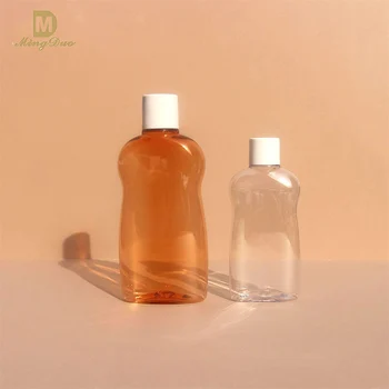 Wholesale Custom Empty 100ml Transparent Plastic Squeeze Baby Skin Care Serum Oil Bottle with Plastic Screw Cap