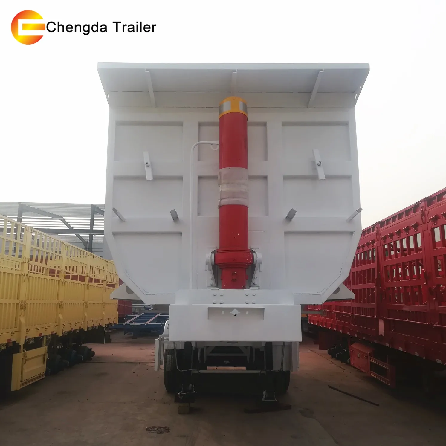 3 Axles 4 Axles 2 Axle Dump Trailers 32 Cbm 40 Ton Hydraulic Tipper Trailer