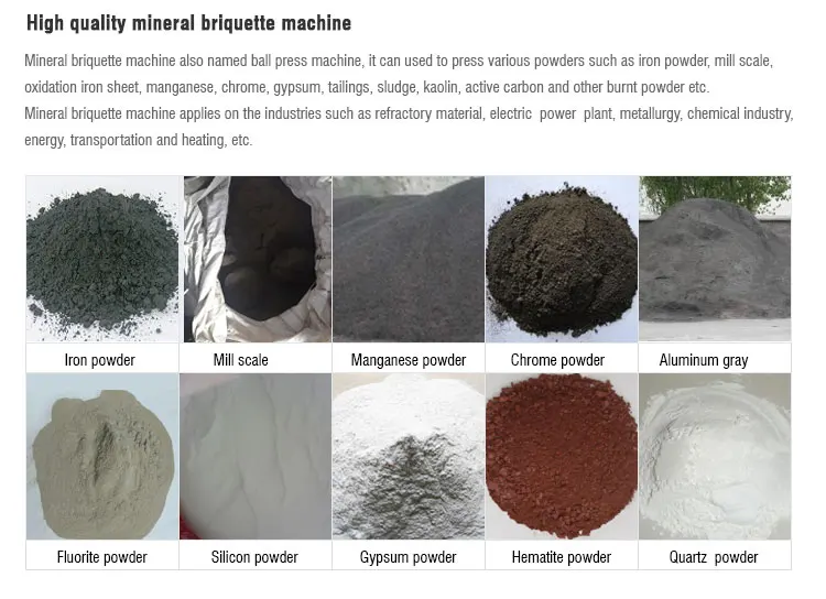 hydraulic roller type quick lime briquette machine / quicklime ball briquetting press plant manufactory