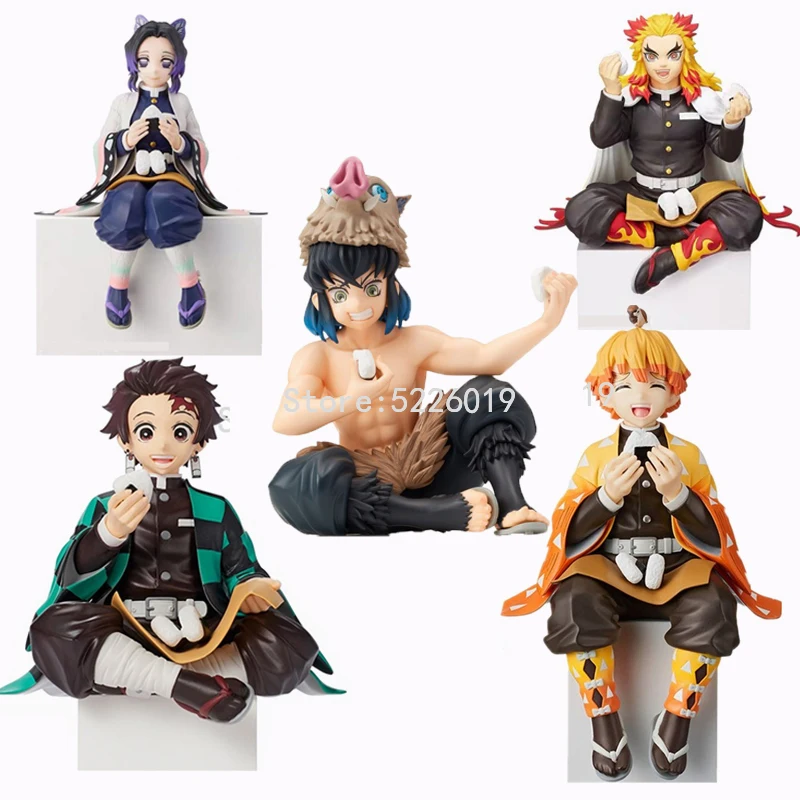 Demon Slayer: kimetsu no yaiba rengoku kyoujurou eating rice balls pvc  figure 