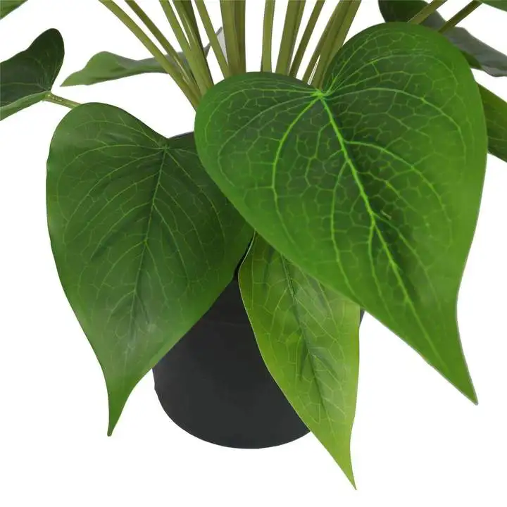 Artificial Lily Flower with Pot Best Quality Bonsai Artificial Flowering White Peace Lily Calla Lily Plant