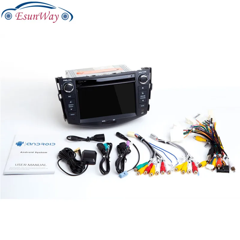 EsunWay DSP  2din Android Car Radio DVD Player  for Toyota RAV4 2006 2007 2008 2009 2010 2011 2012 Multimedia GPS Navigation