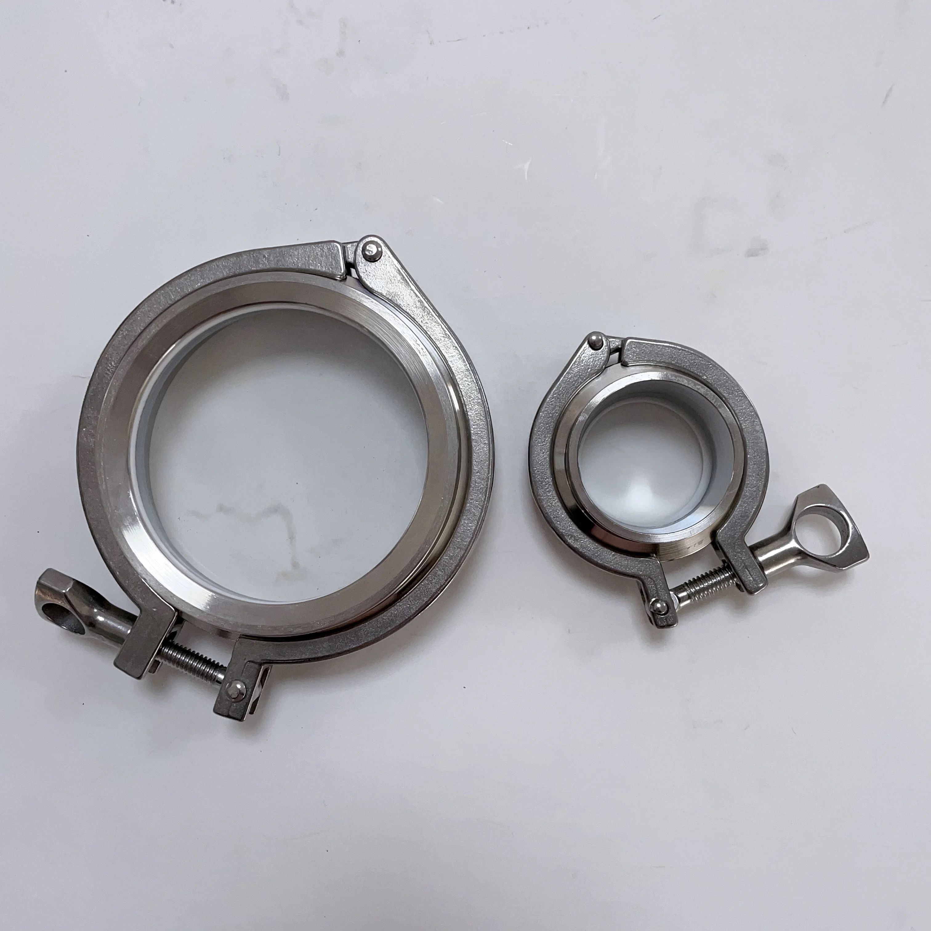 Stainless steel 304/316L tri clamp union Joint clamp set Large diameter quick welding end chuck tri clamp sight glass