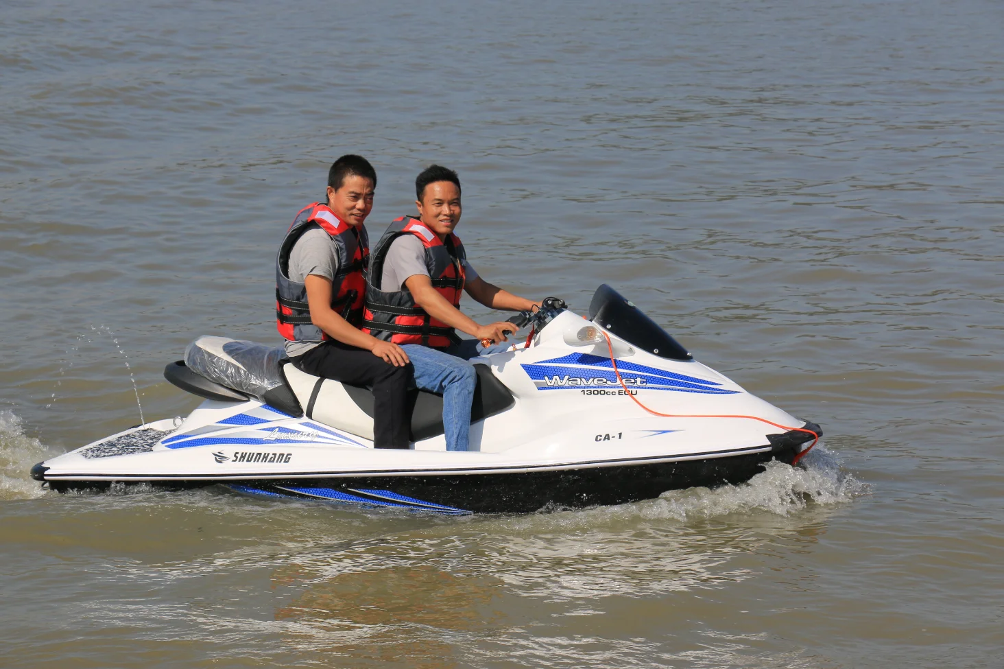 Fast Speed 4-Stroke Racing Jet Ski 1400CC Sea Sports Motorboat for 3 People