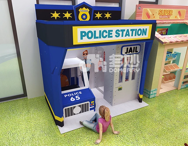 Ролевая игра врач полиция мира картонная деревянная мебель детский игровой домик для дома для продажи