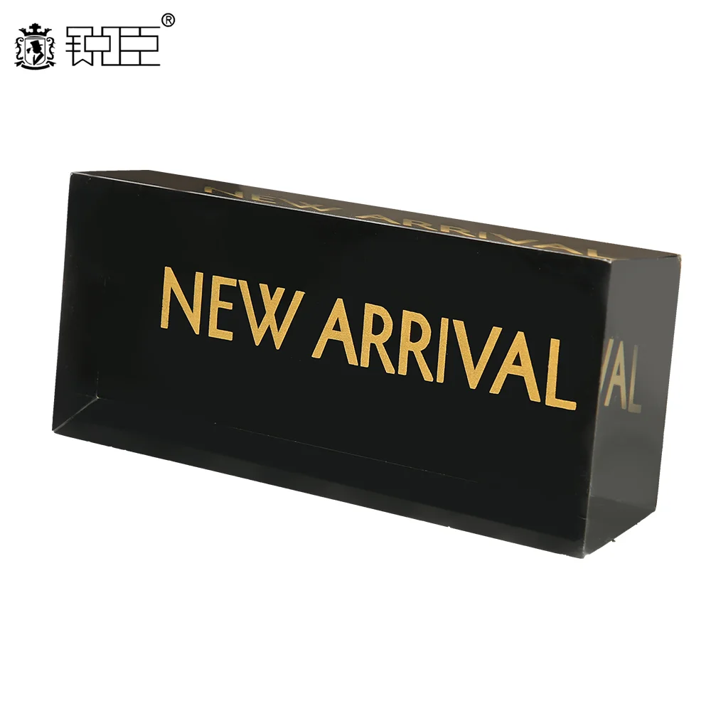 Custom Cube Acrylic Sign Brand Block Display Brick Board Desk Printed Logo Sign Block Holder
