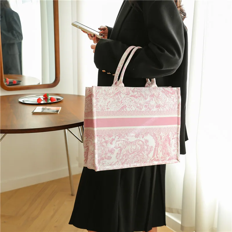 customize large capacity canvas tote bag luxury handbags for women