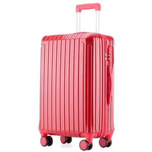 custom logo 20-Inch Ultra-Light Portable Trolley Suitcase for Students Luxury 24-Inch Password Luggage Double Wheels ABS Polyester Lining