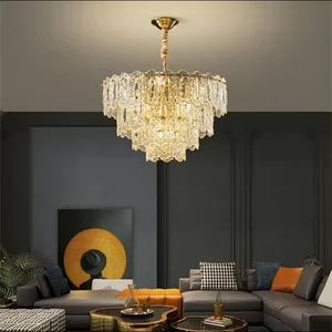 High Quality Decorative Nordic Style Pendant Light Bedroom Art Modern Crystal Ceiling Chandelier