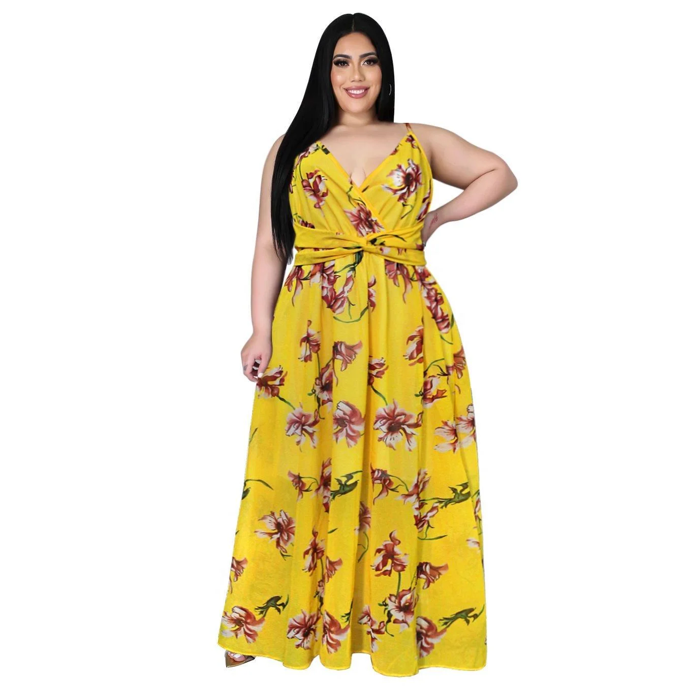 Bohemian Fashion Vacation Summer Halter Tropical Print and Floral