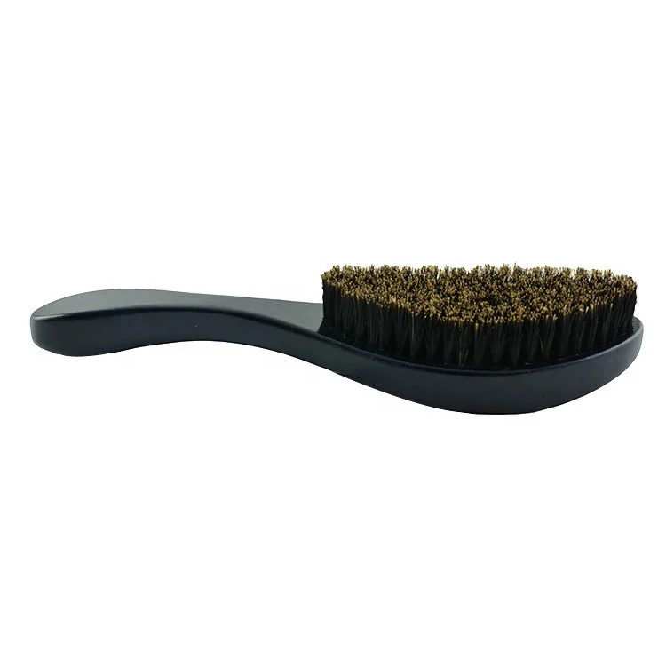 Free Sample OEM Professional Wholesale Laser Logo Durable Hairbrush Wooden Boar Bristle Wave Hair Cu