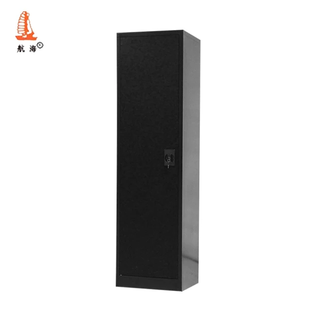 Simple Black Steel Mini Wardrobe Design Storage Clothes Wardroble Single Door Metal Almirah