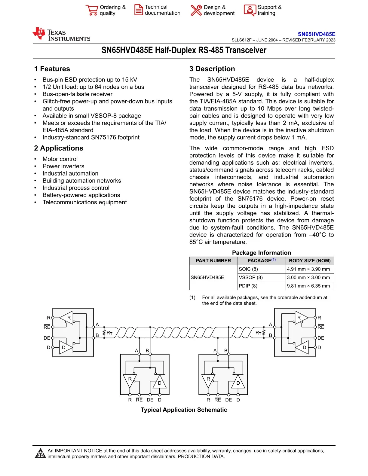 You can contact me for the best price Original SN65HVD485EDR Interface IC Transceiver 1/1 30mV 10Mbps 8-SOIC Hot sale Original