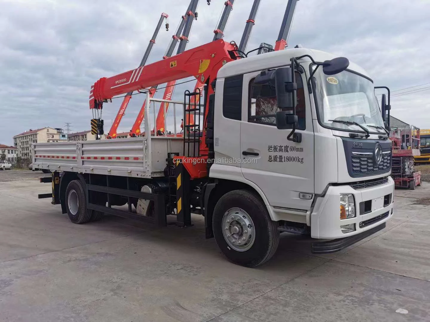 9 Ton Straight Arm Boom Crane 18m Sps20000 Truck Mounted Crane - Buy 9 ...