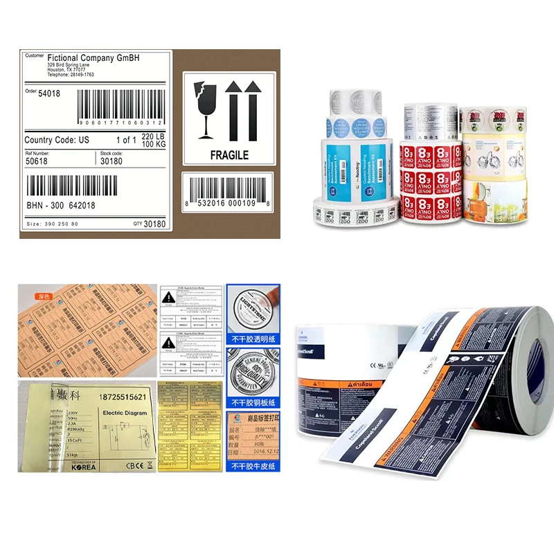 Barcode Sticker Custom Label Printer Price for Small Business Roll to Roll Digital Clothes Product Label Printing Machine
