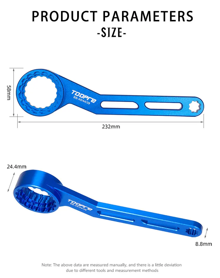 New 6 In 1 Road Bike Multi Bb Wrench Bottom Bracket Tool Aluminium