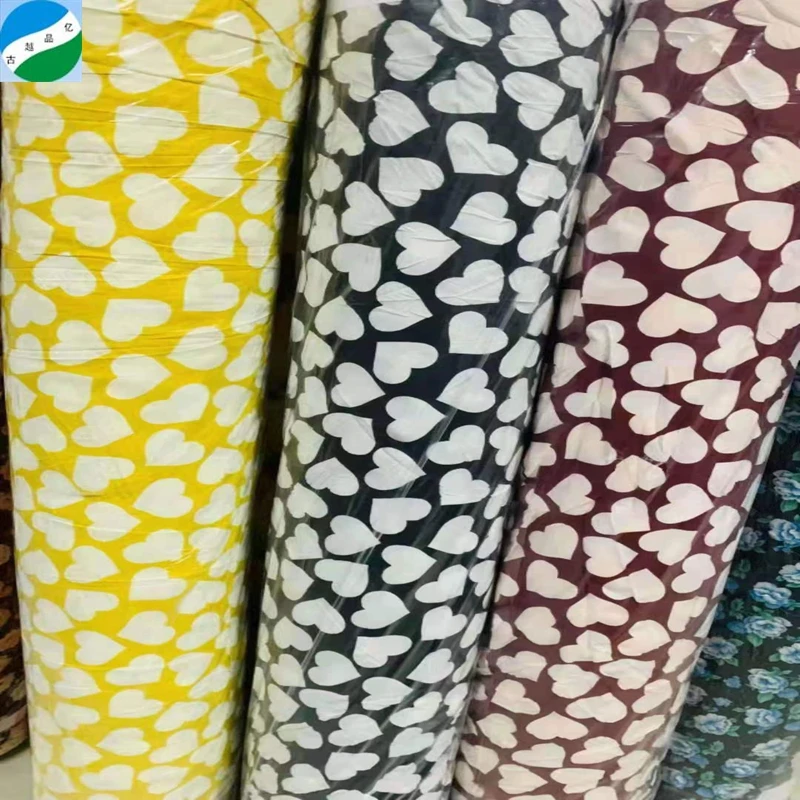 African Polyester barrisol Ceiling 4 Way Stretch  Printed Stock Fabric for Dress Spandex Price Per Meter From Keqiao