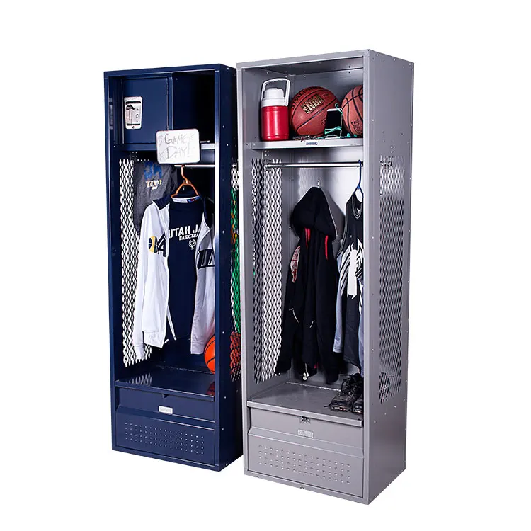 Luoyang Open Front Style Baseball Football Basketball Cabinet Furniture Metal Room Furniture Steel Locker Shelf Sports Lockers