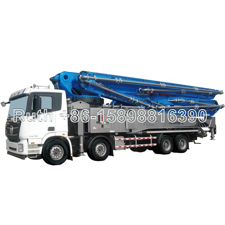 Бетононасос JIUHE, бетононасос для грузовиков 30 м 38 м 52 м 58 м 62 м 70 м, Китай