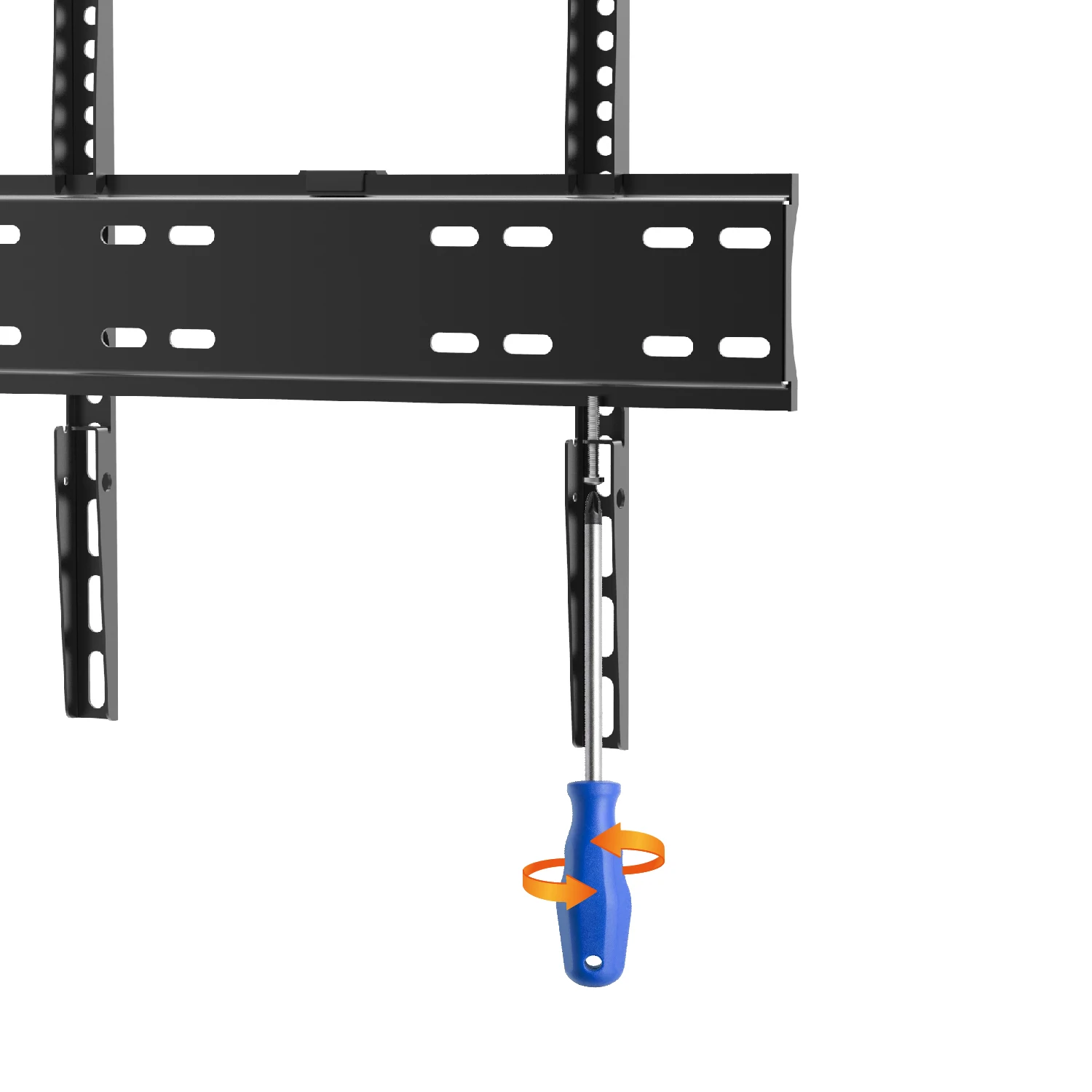 Charmount Universal Hidden Fixed Designer Low Profile Flat TV Bracket Wall Mounted TV Mount