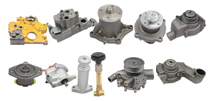 D155A1 Bulldozer S6D155 Diesel Engine Electric Water Pump High Pressure 6124-61-1004 for Komatsu