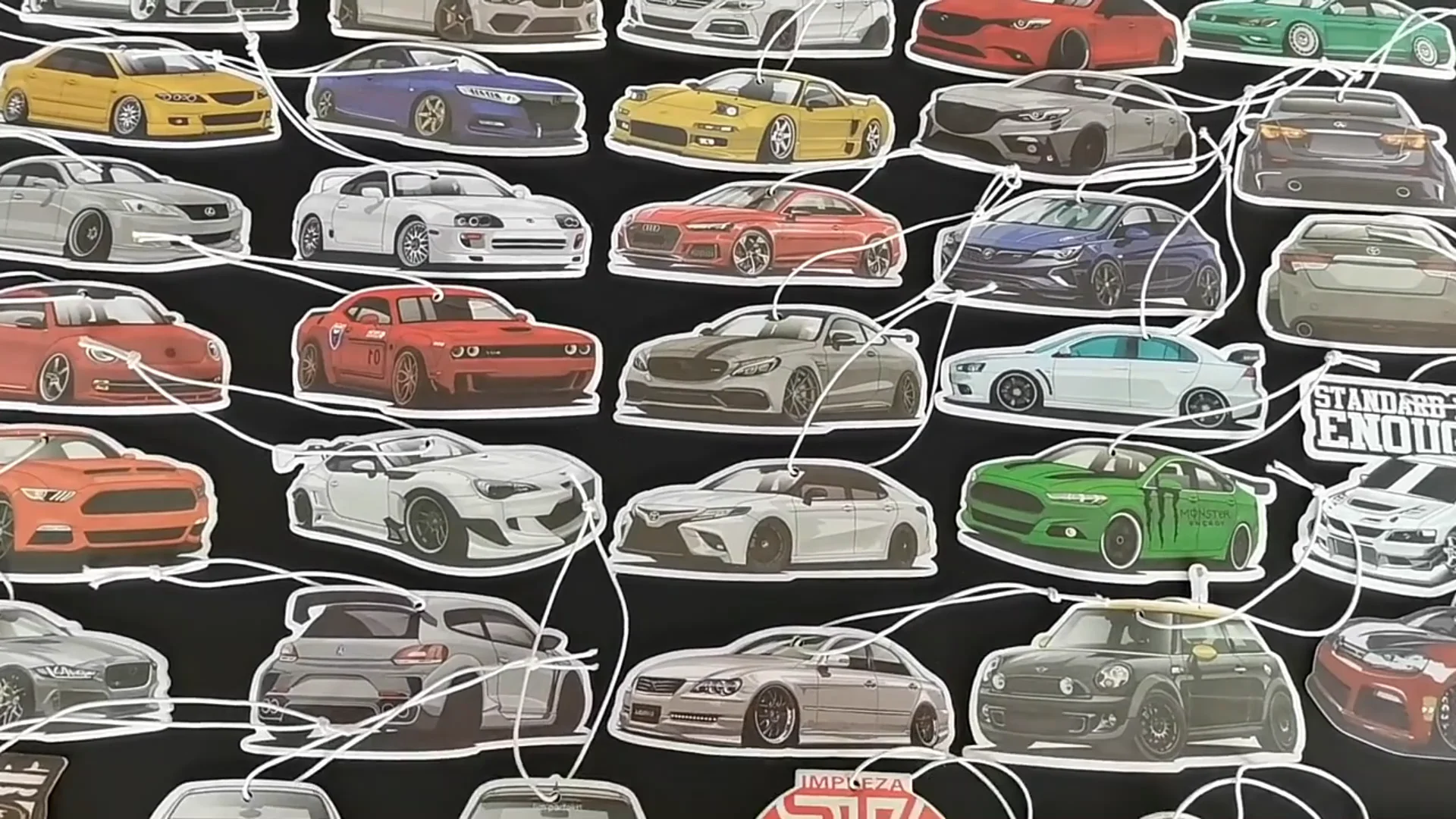 Cheap Custom Dog Designs Hanging Paper Perfume Car Air Fresheners With