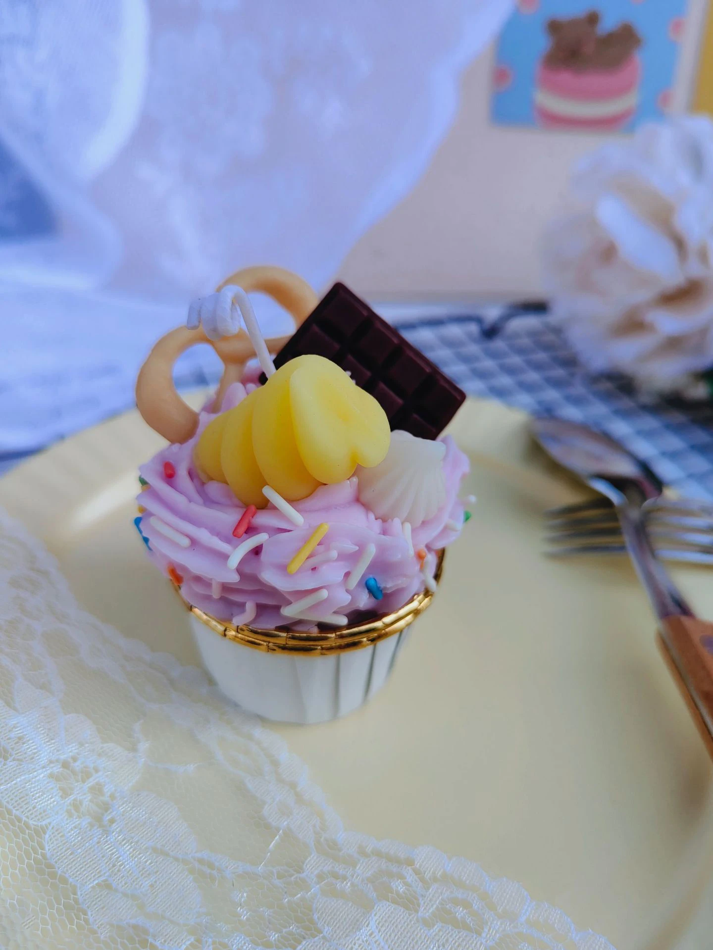 Cupcake Candle Novelty Gifts Party Novelties Cream Paper Cup Gift Soy