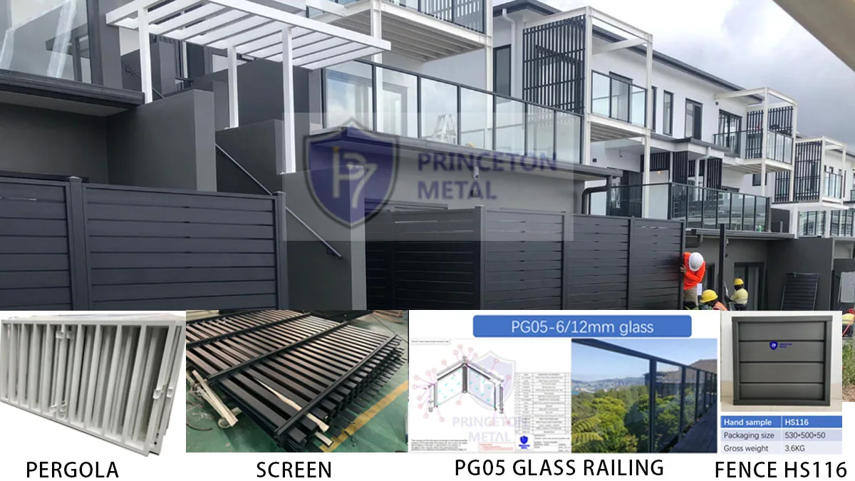 PRINCETON METAL No Rust Modern Design Picket Balustrade