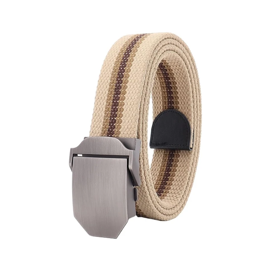 Adjustable Outdoor Adjustable Sports Canvas Belt Men's Youth Belt Casual Jeans Automatic Buckle Tactical Belt