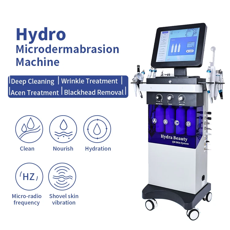Jet Peel Facial Machine Dermabrasion Firming Remove Wrinkle Shrink Pores Removing Blackheads Hydra Oxygen Facial Machine