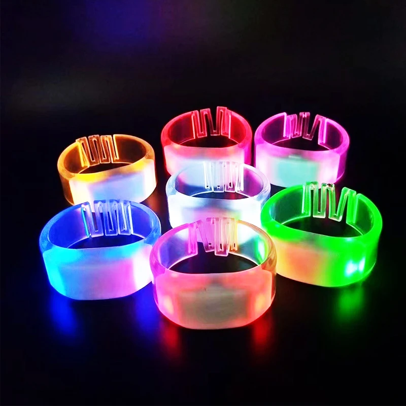 Wholesale DMX Control Led Color Changing RGB Bracelet Led lumineux Bracelet
