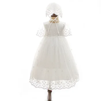 Princess baptism dress ready to shipping baby clothing girls Baptism kids gown baby baptism dress party christening