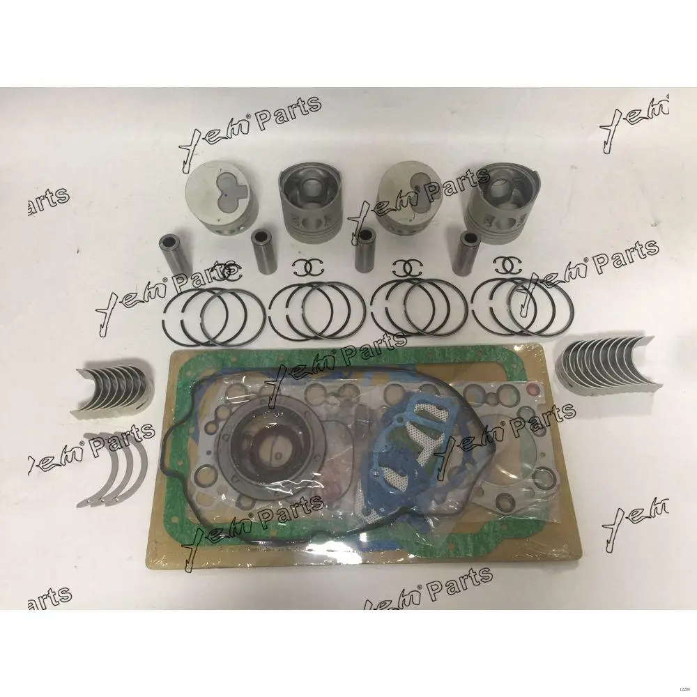 Repair Kit With Piston Rings Bearings Set Fit for Mitsubishi 4DR7