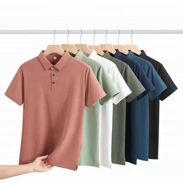 High Quality Business  Leisure 100%cotton Custom Printed Weight Men's Street Wear  Golf T-shirt Blank Custom Logo Polo T-shirt