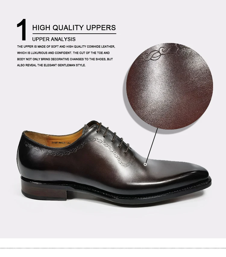 Trendy Luxury Business Shoes Men Genuine Cow Leather Shoes Goodyear ...