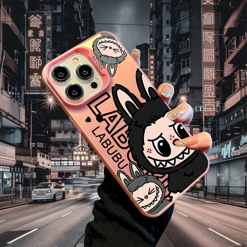 For iPhone 17 Air Cartoon Design Phone Case for iPhone 16 15 14 13 Pro 12 11 Pro Xs X XR Max Laser TPU Cases Cover-H493P1