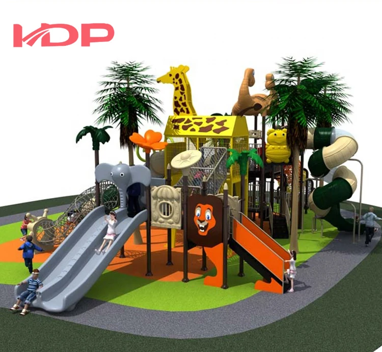 The Animal Theme Large Size Spiral Tube Children Outdoor Amusement Park