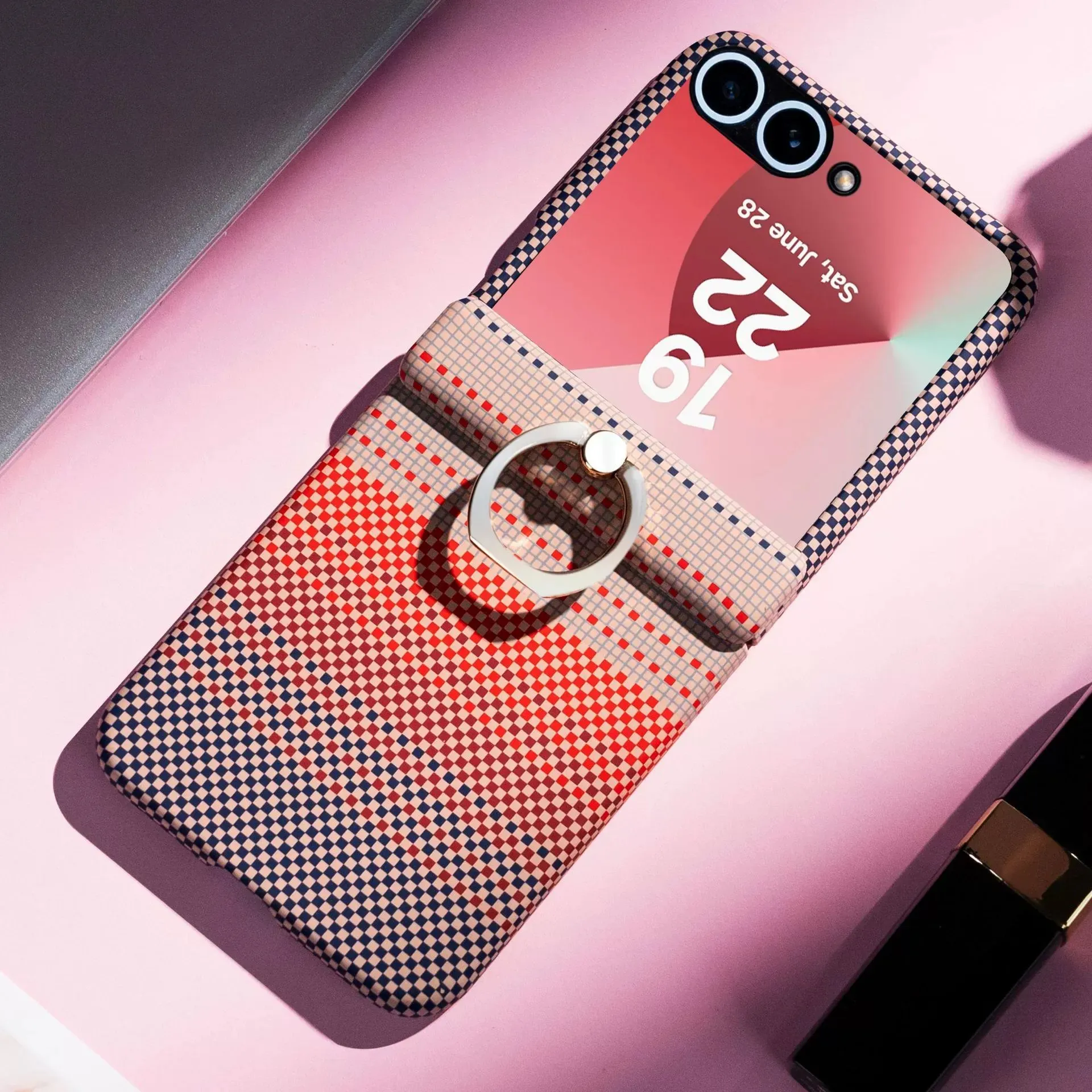 product laudtec real carbon fiber phone case for samsung galaxy z flip7 fold 7 6 luxury simple shockproof back cover customized sjk1082-8