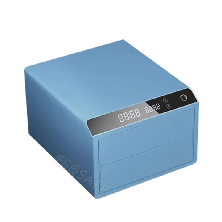 CEQSAFE ตู้ล็อกเกอร์แบบตั้งรหัสระดับพรีเมียมสำหรับตลาดยุโรป ลิ้นชักนิรภัยหนังบลูทูธ ตู้หมุนนาฬิกา ตู้นิรภัยสำหรับเครื่องประดับและนาฬิกา