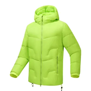 Outdoor Hiking Mountaineering Downmen's Coat Puffer Jacket Hooded Insulated Down Jacket