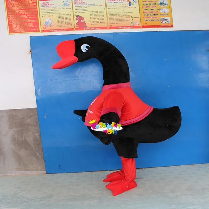 Popular Customized Cartoon Black Swan Mascot Costume Cute Cartoon Black Swan Mascot Large Event Adult Party Costume
