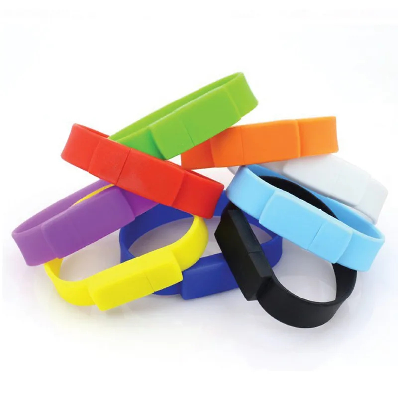 colorful bracelet memorias USB Pendrive wrist USB flash drive 1GB 2GB 4GB 8GB 16GB 32GB USB key - ANKUX.COM