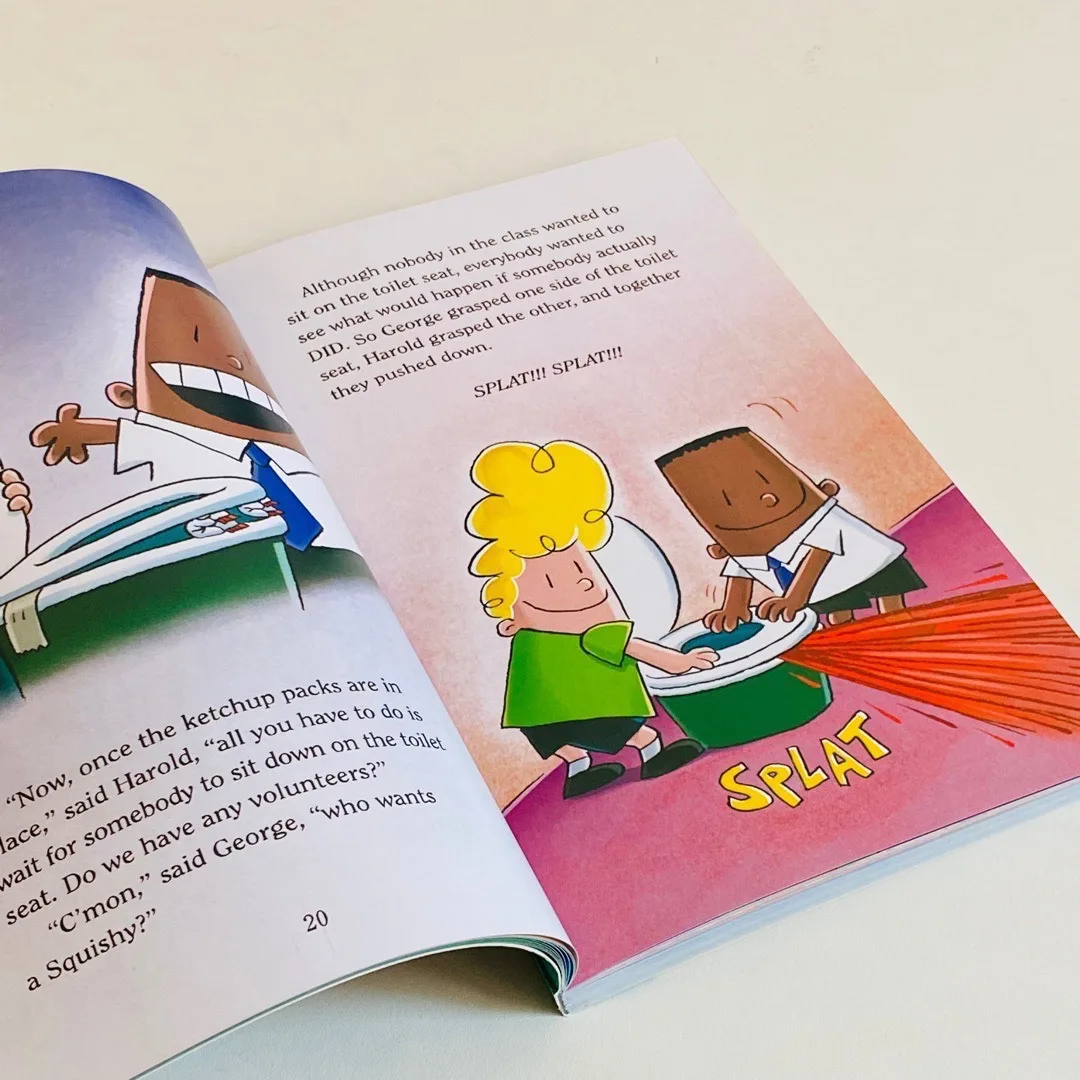 新品 Captain Underpants 14冊セット英語絵本　洋書　音声あり The Captain Underpants Children Reading Color Edition 14 Books