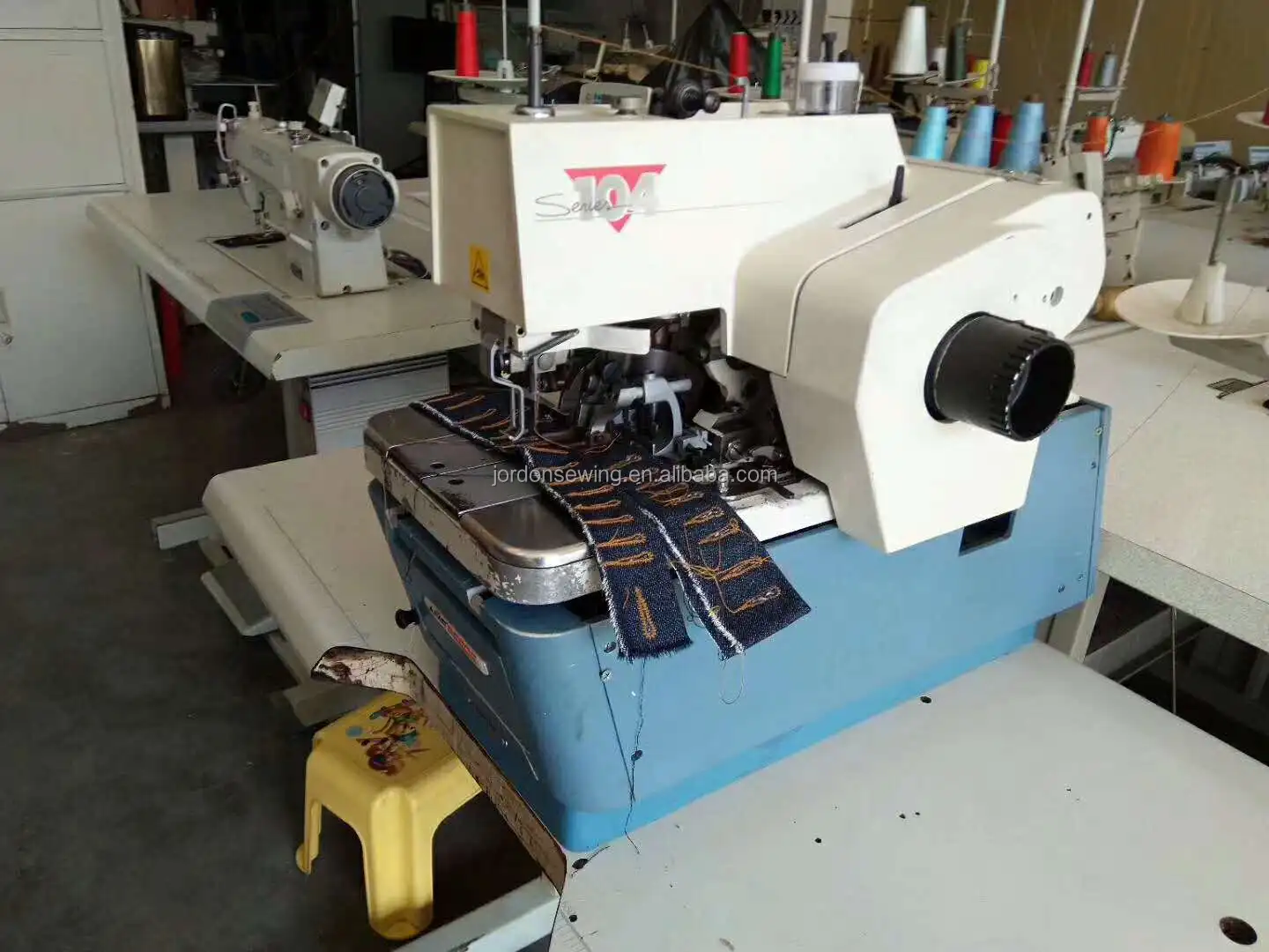 Usa Made Used Eyelet Buttonhole Sewing Machine Head Recees104 Jeans Buttonhole Machine